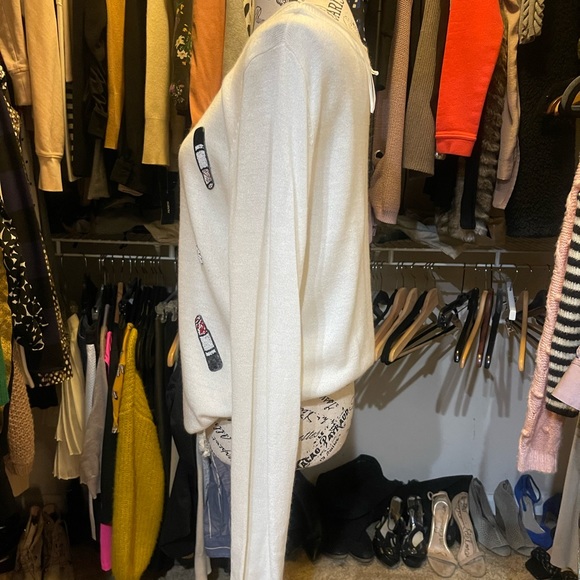 Naf Naf Paris sweater -Cream. - Picture 3 of 4